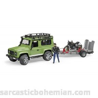 Bruder Land Rover Station Wagon with Trailer Scrambler Cafe Racer & Driver Vehicles Toys B078WGR68G